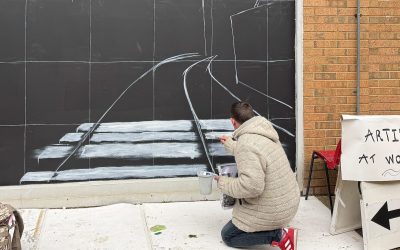 New Outdoor Wall Art at the Rooftop