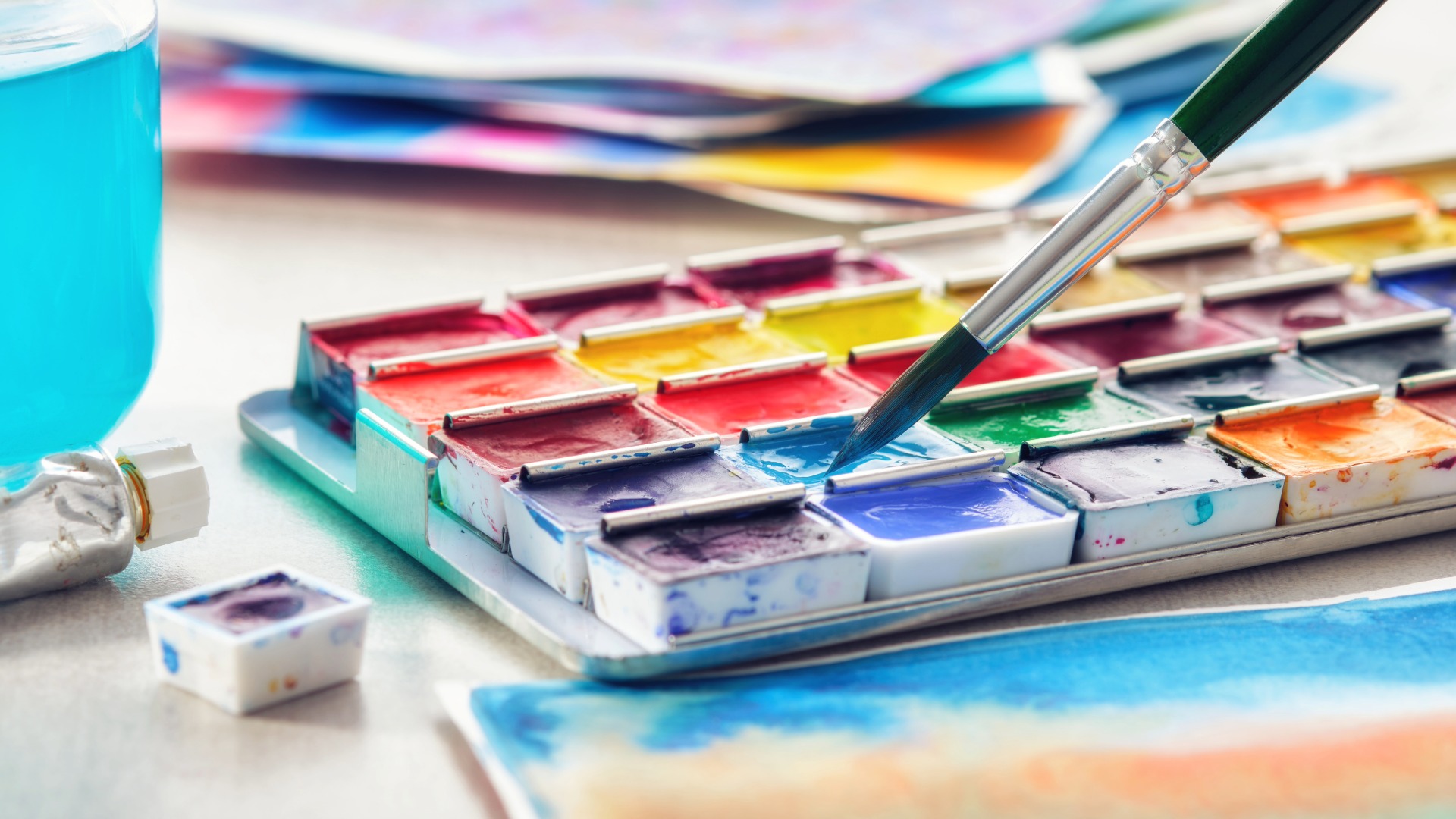 watercolour palette